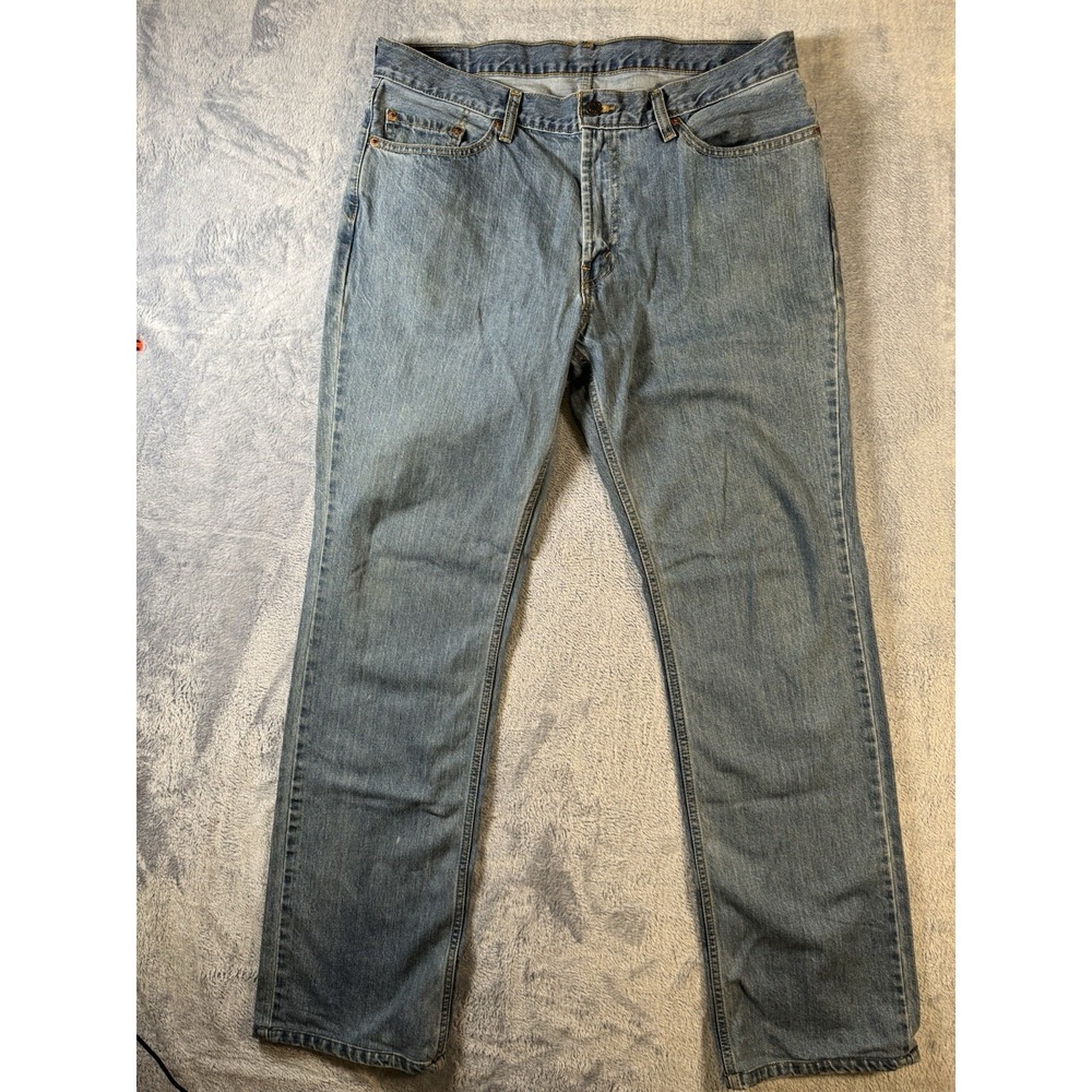 Levis 531 Athletic Slim Jeans Mens 36x34 Blue Stretch Denim Tapered 531-0009